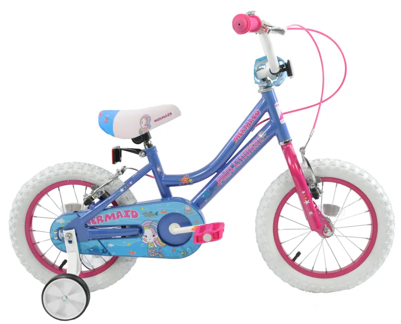 Professional Mermaid 14 Inch Wheel Kids Bike Blue